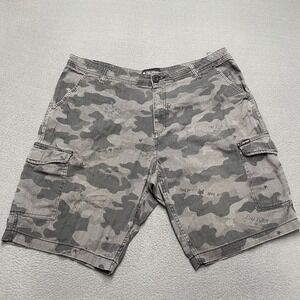Zoo York Shorts Mens‎ 38 Gray Camo Cargo Cotton Blend Skateboarding Streetwear
